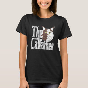 Camiseta O Gato Pai Gato Mafioso Bigodes Masculino Papai