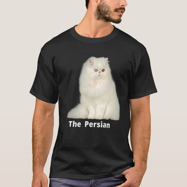 Camiseta O gato persa é um dos gatos mais populares (Frente)