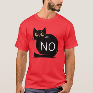 Camiseta O gato preto diz não