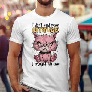 Camiseta O Gato Rosa Com Atitude