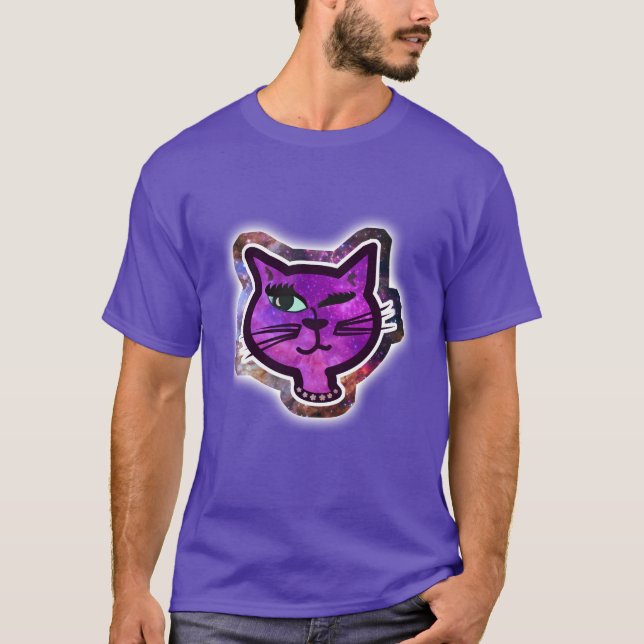 Camiseta O Gato Vencedor do Cosmos Sparkle (Frente)