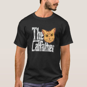 Camiseta O GatoPai Gato Pai Máfia Bigodes Masculino Papai