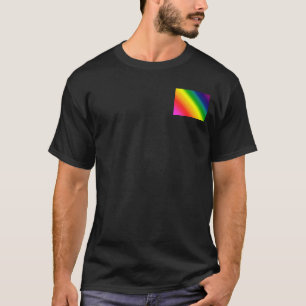 Camiseta O gay, arco-íris lésbica, orgulho colore todos o