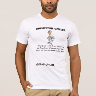 Camiseta O Geezer de Ebeneezer criou um poema para sua