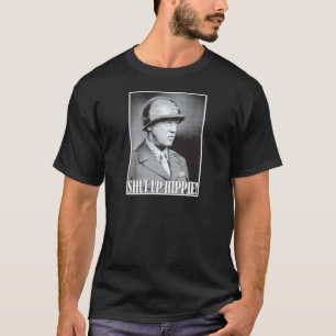 Camiseta O general Patton diz o Hippie acima fechado!
