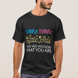 Camiseta O gênero do pequeno Chá de fraldas das estrelas
