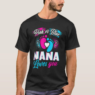Camiseta O Gênero Reveal Rosa Ou Azul Nana Te Ama