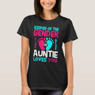 Camiseta O Gênero Reveal Rosa Ou Azul Tia Te Ama