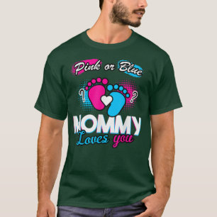 Camiseta O Gênero Reveal Rosa Ou Mamãe Azul Te Ama
