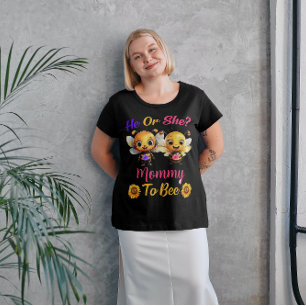 Camiseta O gênero revela que ele ou ela Mamãe para ser