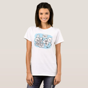 Camiseta O gerenciador de marketing está resistente a uma 