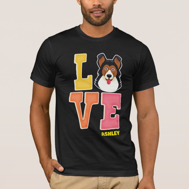 Camiseta O german shepherd ama cores bonitas (Frente)