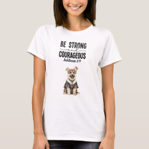 Camiseta O german shepherd Priest Seja Forte e Corajoso