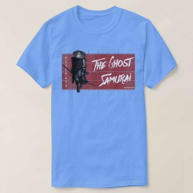 Camiseta O Ghost Samurai Japonês Bushido Warrior Code ( (Frente do Design)