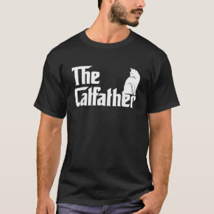 Camiseta O Gif Dia de os pais De Paróquios De Gato Engraçad