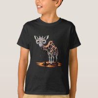 O Girafa Derretendo Design de Arte Surreal Diverti