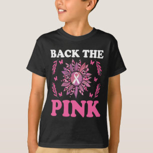 Camiseta O Girassol Rosa de Conscientização do Câncer de Ma