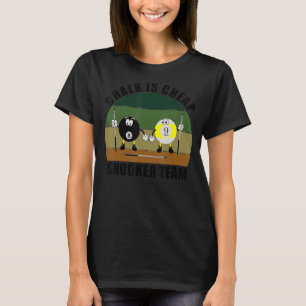 Camiseta O Giz da Equipe de Bilhares da Piscina de Esportes