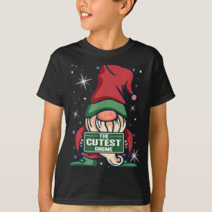 Camiseta O Gnome de Natal Mais Fofo Correspondente Família 