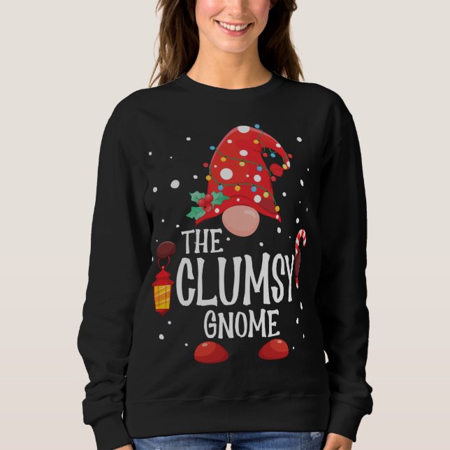 Camiseta O Gnomo de Natal da Família do Gnome Clumsy (Frente)