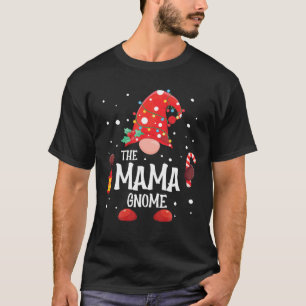 Camiseta O Gnomo de Natal da Família Mama Gnomo