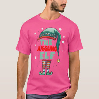 Camiseta O Gnomo de Natal Malabarista 	 - Malabarismo de Na