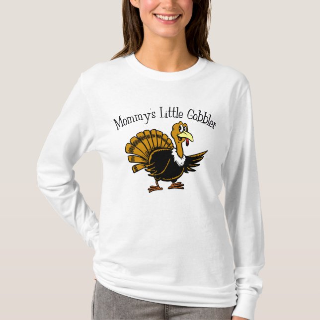 Camiseta O Gobbler pequeno da mamã (Frente)