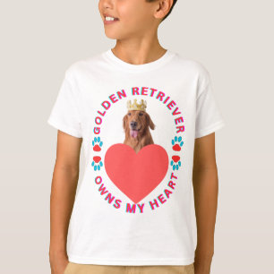 Camiseta O Golden Retriever possui meu Coração