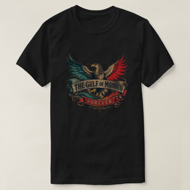 CAMISETA O GOLFO DO MÉXICO PARA SEMPRE (Frente do Design)