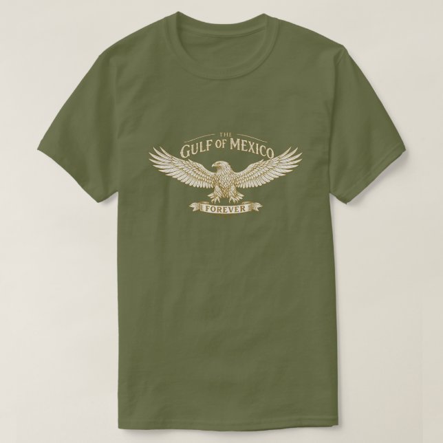 CAMISETA O GOLFO DO MÉXICO PARA SEMPRE (Frente do Design)