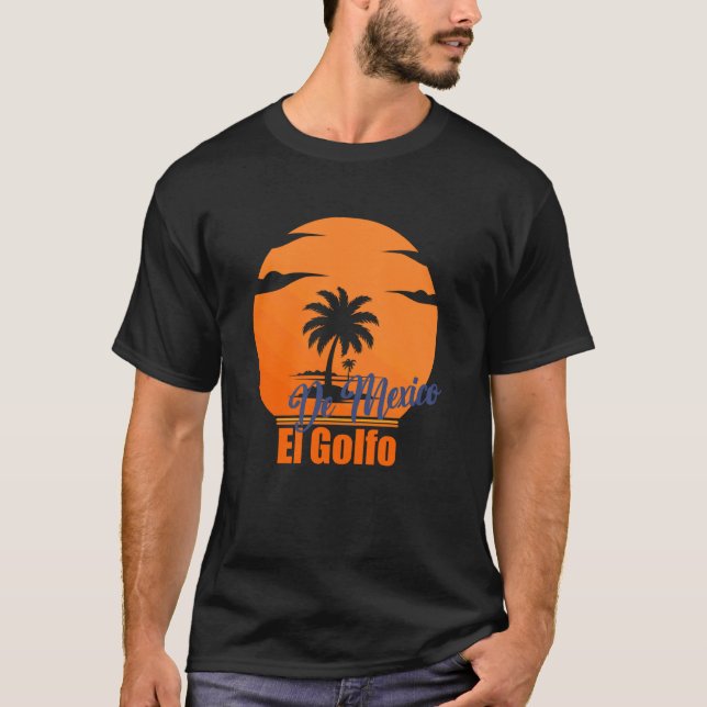 Camiseta O Golfo Do México Retro Vintage (Frente)