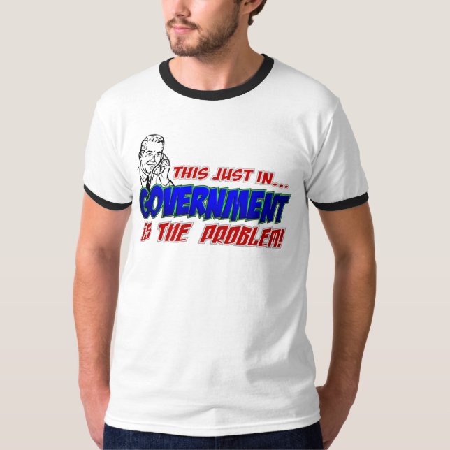 Camiseta O governo é o roupa do problema (Frente)