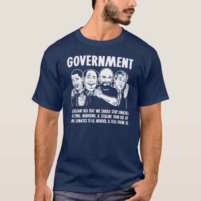 Camiseta O governo Lunatics (Frente)