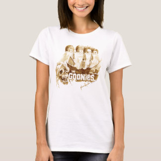 Camiseta O Gráfico de Cores d'Água do Navio Pirata dos Goon