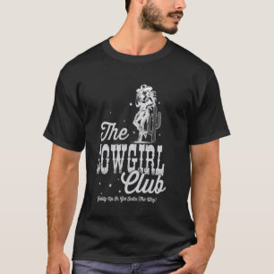 Camiseta O Gráfico do Clube da Cowgirl, Temática Western, V
