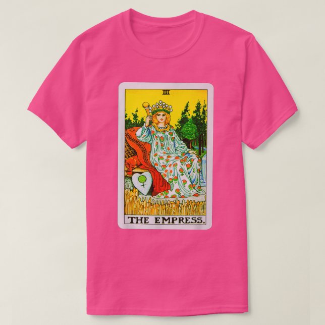 Camiseta O Gráfico Empress Tarot Card (Frente do Design)