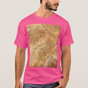 Camiseta O gráfico Map MidWorld da Torre Escura