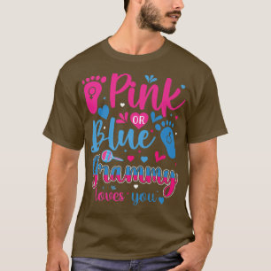 Camiseta O Grammy rosa ou azul ama você, amor, sexo feminin