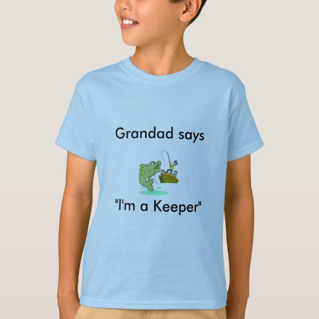 Camiseta O Grandad diz que eu sou miúdos de um depositário (Frente)