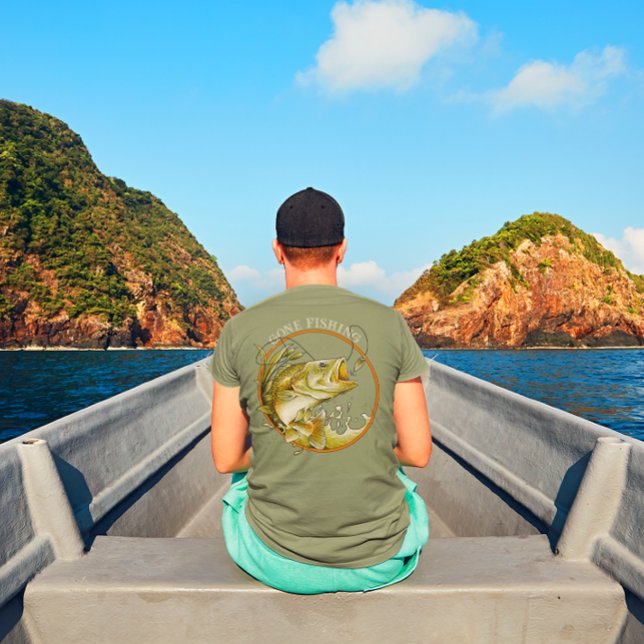 Camiseta O Grande Baixo Pescado Levou O Presente Esportivo (Criador carregado)