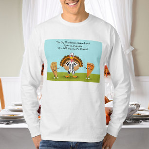Camiseta O Grande Confronto do Dia de Ação de Graças Abóbor