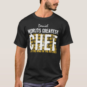 Camiseta O grande COZINHEIRO CHEFE A003 engraçado dos