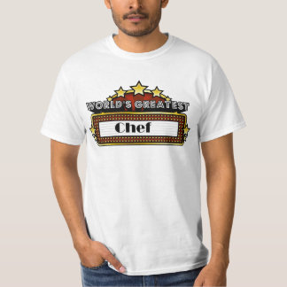 Camiseta O grande cozinheiro chefe do mundo