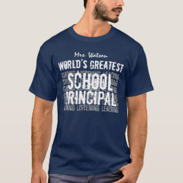 Camiseta O grande DIRECTOR DE ESCOLA A009K dos mundos