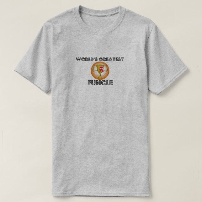 Camiseta O grande Funcle do mundo (Frente do Design)