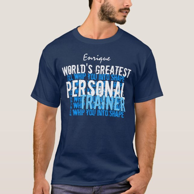 Camiseta O grande instrutor pessoal A009C engraçado dos (Frente)
