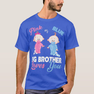Camiseta O Grande Irmão Cor-de-Rosa ou Azul ama a Revelação