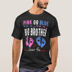 Camiseta O Grande Irmão Cor-De-Rosa Ou Azul Ama-Te O Gênero