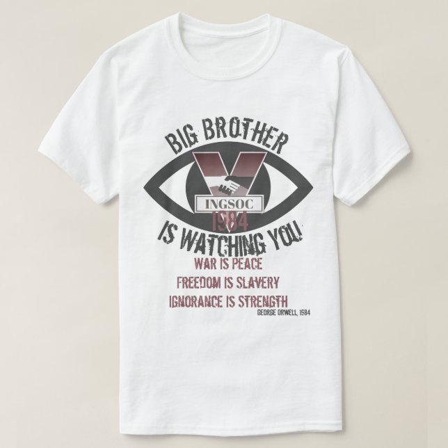 Camiseta O Grande Irmão Está A Ver (Frente do Design)