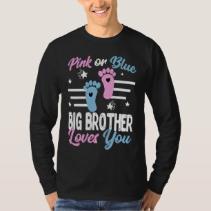 Camiseta O Grande Irmão Rosa ou Azul ama a Revelação do Gên